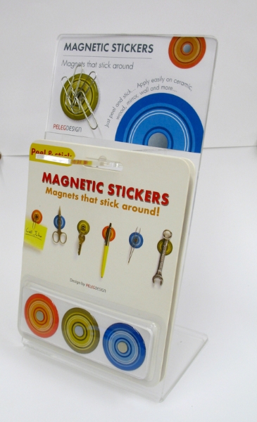 Peleg Magnetic Stickers display